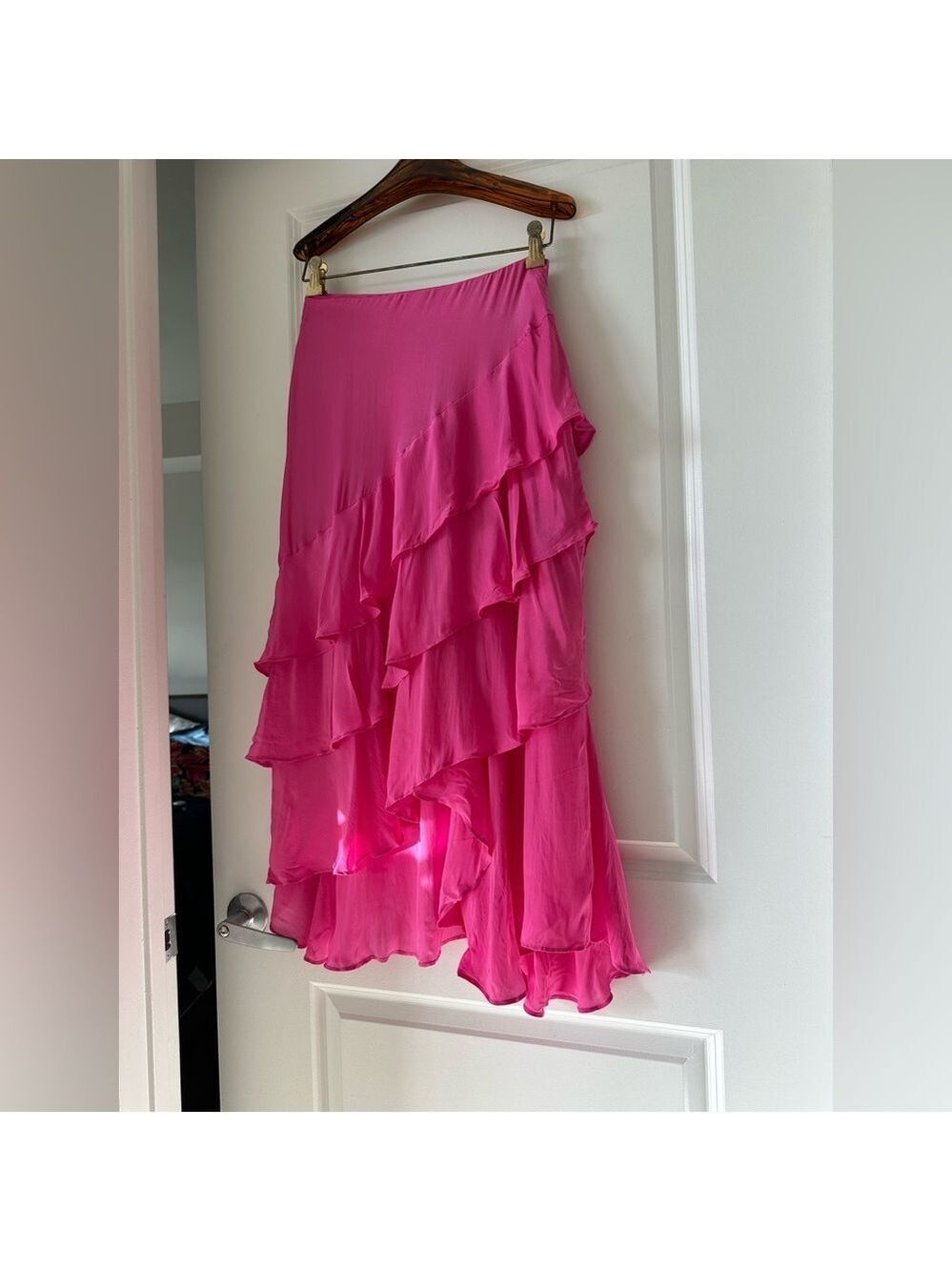 Farm Rio Dark Pink Marocaine Ruffle Skirt - Picture 5 of 9